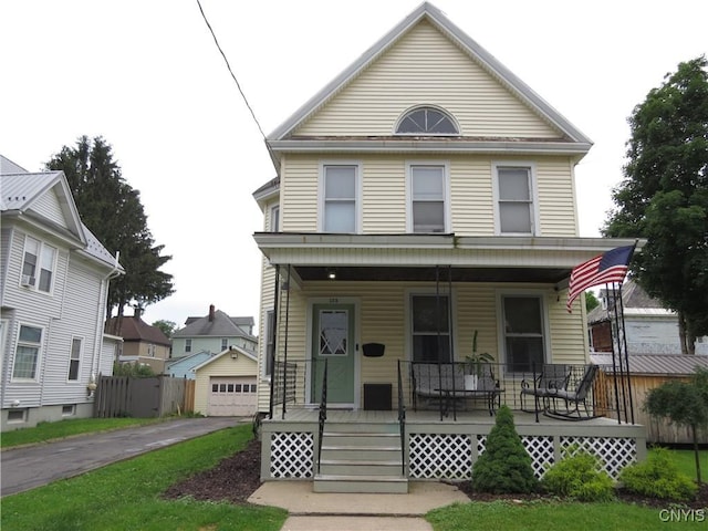 325 Margaret St, Herkimer, NY 13350 - view of front of property featuring a porch and an outdoor structure