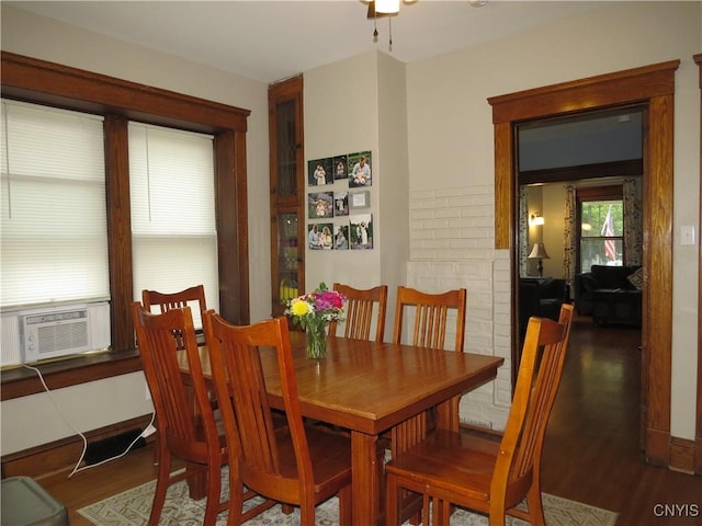 325 Margaret St, Herkimer, NY 13350 - dining room featuring wood finished floors and cooling unit