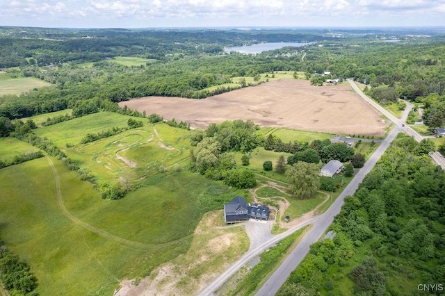 3785 Ransom Rd, Pompey, NY 13078 - aerial view of property's location with a forest and a large body of water