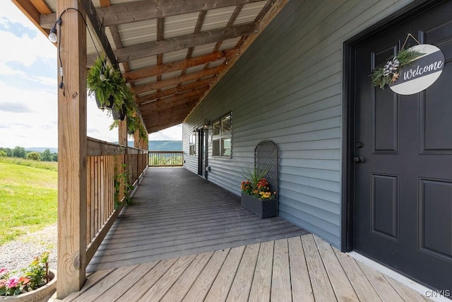 3785 Ransom Rd, Pompey, NY 13078 - view of wooden terrace