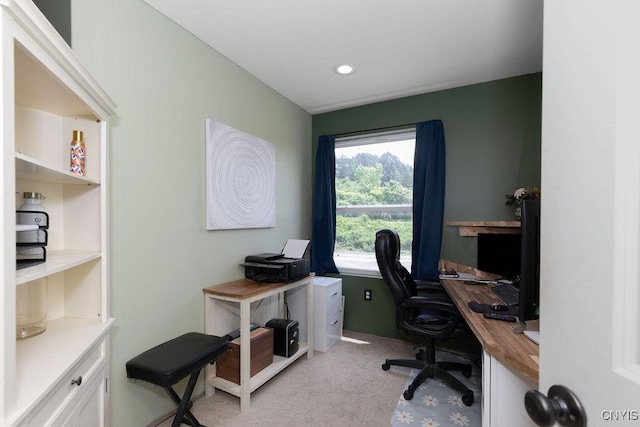 3785 Ransom Rd, Pompey, NY 13078 - office area with light colored carpet and recessed lighting