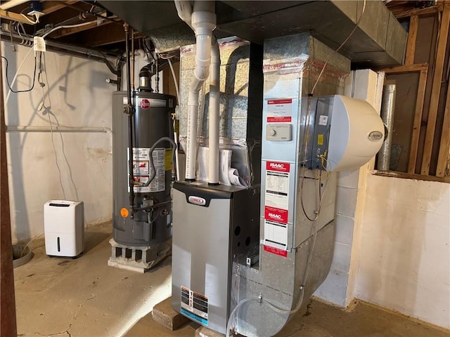 6303 Palmiter Rd, Alfred, NY 14803 - utility room with water heater