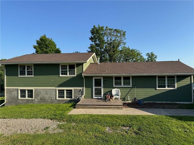 6303 Palmiter Rd, Alfred, NY 14803 - back of house with a lawn
