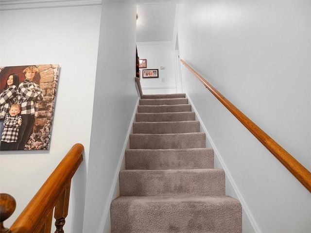 27 Black Spruce Ct, Greece, NY 14616 - stairs featuring baseboards