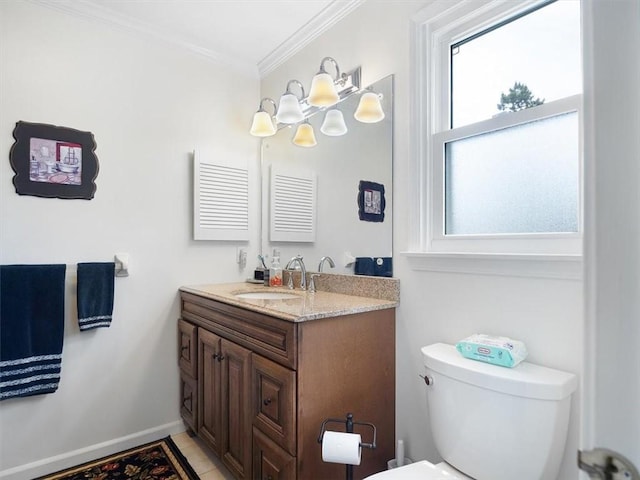 27 Black Spruce Ct, Greece, NY 14616 - bathroom featuring vanity and ornamental molding