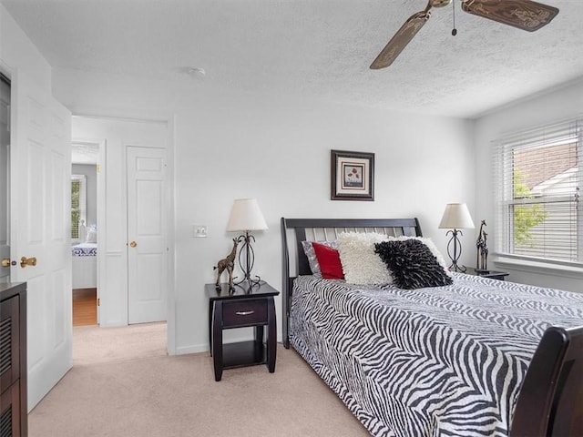 27 Black Spruce Ct, Greece, NY 14616 - carpeted bedroom with a ceiling fan and a textured ceiling