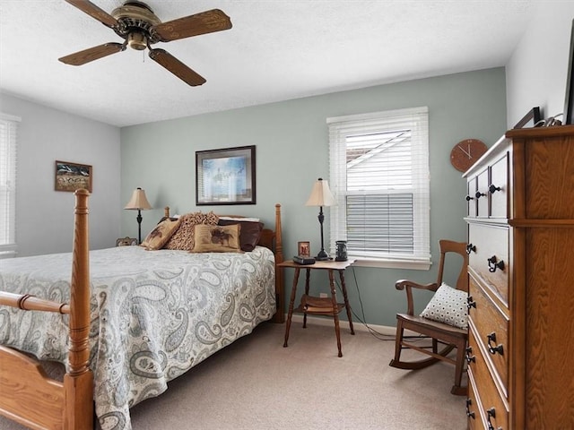 27 Black Spruce Ct, Greece, NY 14616 - bedroom with light carpet and a ceiling fan