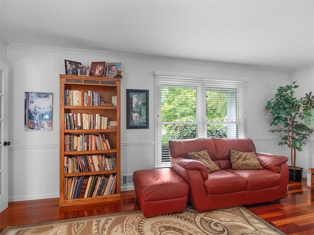 27 Black Spruce Ct, Greece, NY 14616 - living room with wood finished floors and crown molding
