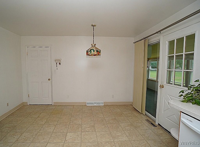 3840 Coomer Rd, Newfane, NY 14108 - unfurnished dining area with baseboards