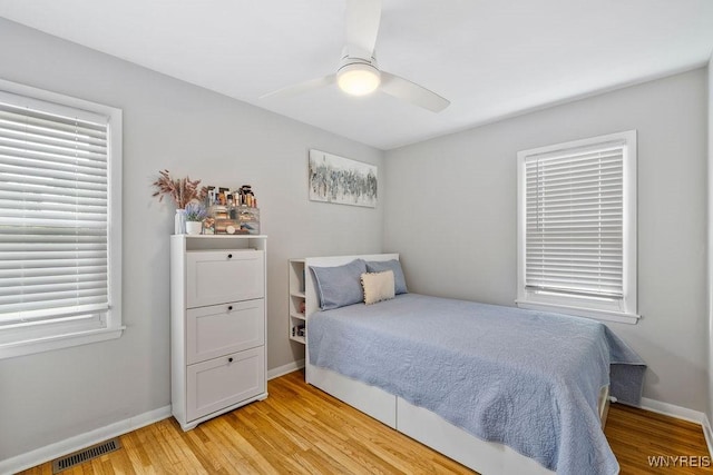 503 Kohl St, North Tonawanda, NY 14120 - bedroom featuring light wood finished floors and ceiling fan