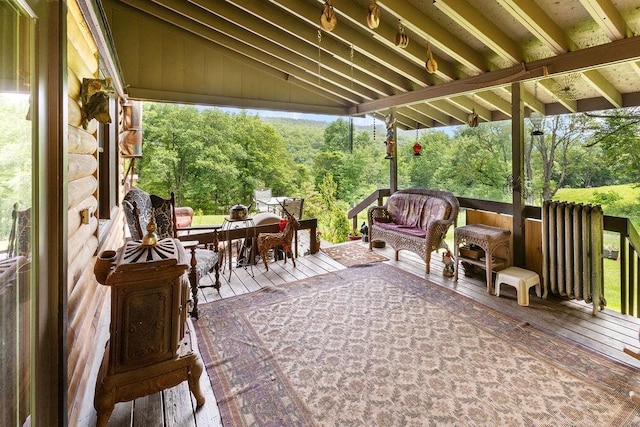 485 Spring Valley Rd, Delhi, NY 13753 - view of patio featuring a deck