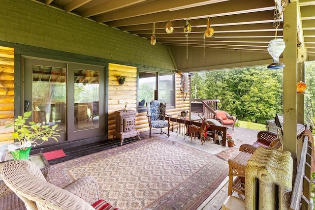 485 Spring Valley Rd, Delhi, NY 13753 - view of patio / terrace