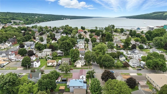 703 N Perry St, Dix, NY 14891 - aerial view of residential area with a large body of water