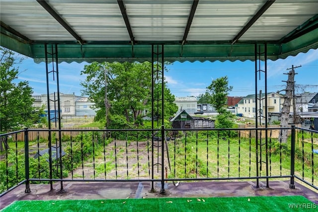 210 Carl St, Buffalo, NY 14215 - patio / terrace with a residential view