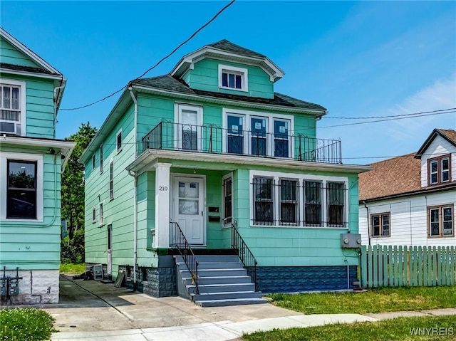 210 Carl St, Buffalo, NY 14215 - traditional style home featuring a balcony