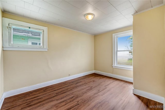 210 Carl St, Buffalo, NY 14215 - spare room with ornamental molding and wood finished floors