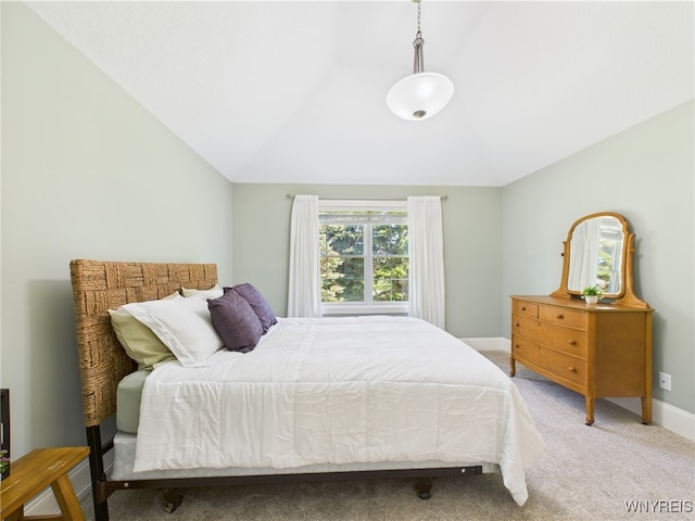 4166 Tisbury Ln, Hamburg, NY 14075 - carpeted bedroom featuring lofted ceiling and baseboards