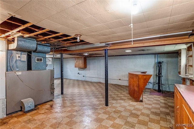 357 Hastings Ave, Buffalo, NY 14215 - finished below grade area with light flooring and heating unit