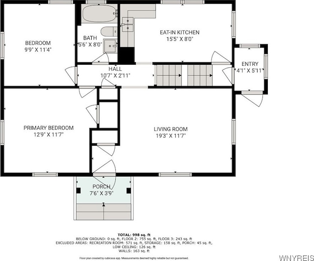 357 Hastings Ave, Buffalo, NY 14215 - view of floor plan / room layout