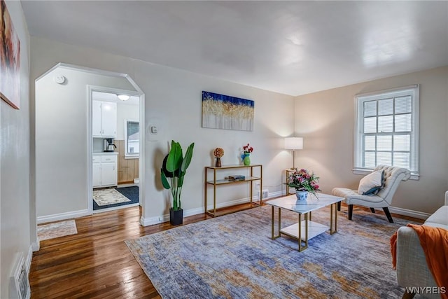 357 Hastings Ave, Buffalo, NY 14215 - living room featuring wood finished floors and baseboards