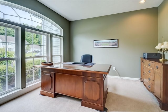 74 Chadwick Mnr, Perinton, NY 14450 - office featuring light colored carpet and recessed lighting