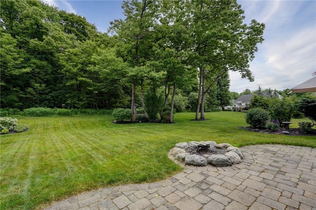 74 Chadwick Mnr, Perinton, NY 14450 - view of grassy yard with a patio