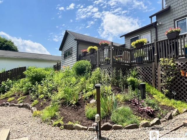 531 Fountain St, Olean-City, NY 14760 - view of property exterior featuring a deck