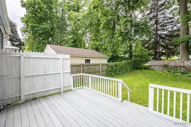 39 Marwood Rd, Greece, NY 14616 - wooden terrace featuring a fenced backyard