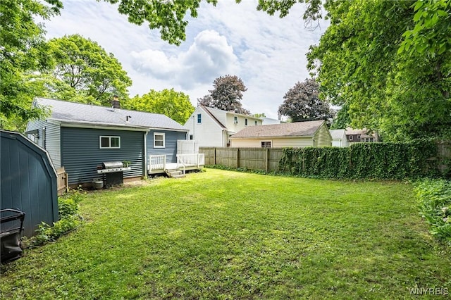 39 Marwood Rd, Greece, NY 14616 - view of yard with a deck