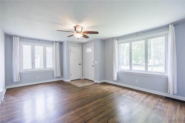 39 Marwood Rd, Greece, NY 14616 - foyer entrance with wood finished floors and ceiling fan