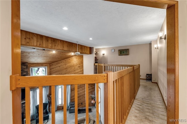 2160 Robert Dr, Niagara, NY 14304 - hall with light colored carpet and recessed lighting
