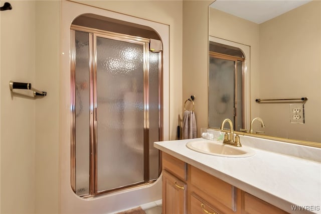 2160 Robert Dr, Niagara, NY 14304 - bathroom featuring a shower stall and vanity