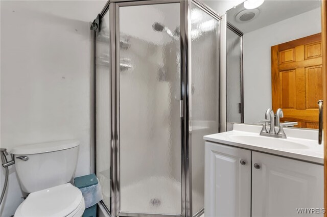 2160 Robert Dr, Niagara, NY 14304 - bathroom with vanity and a stall shower