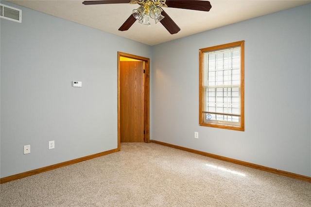 282 Troup St, Rochester, NY 14608 - spare room featuring light colored carpet and ceiling fan