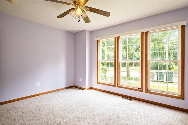 282 Troup St, Rochester, NY 14608 - unfurnished room with carpet floors and a ceiling fan