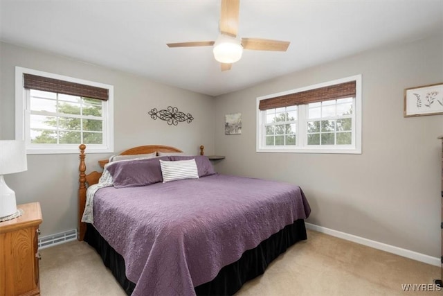 68 Dover Dr, West Seneca, NY 14224 - bedroom with light colored carpet and ceiling fan