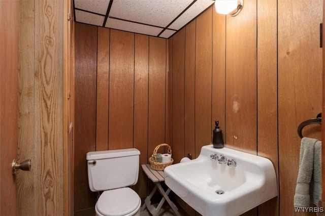 68 Dover Dr, West Seneca, NY 14224 - bathroom featuring a paneled ceiling and a sink