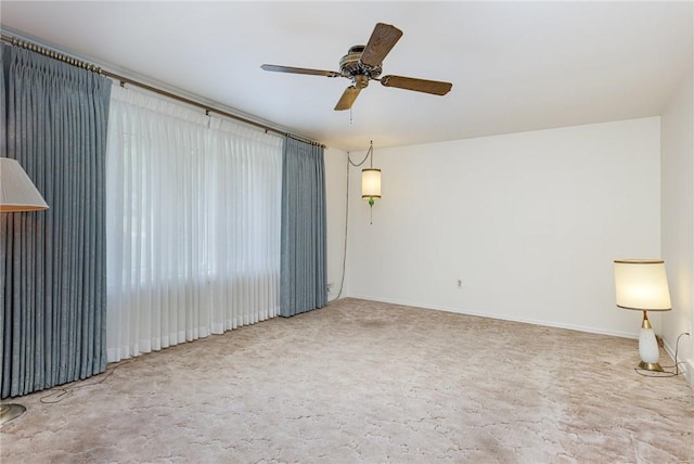2622 Nichols St, Ogden, NY 14559 - empty room with ceiling fan and carpet floors