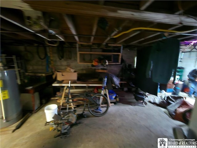 20 N Main St, Bolivar, NY 14715 - unfinished basement with water heater