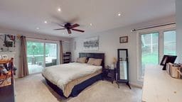 11 Overbrook Rd, Erwin, NY 14870 - bedroom featuring recessed lighting, access to exterior, and ceiling fan