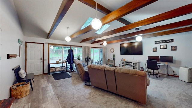 11 Overbrook Rd, Erwin, NY 14870 - living room with a skylight and a desk