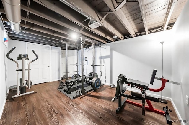 34 Wainwright Rd, Cheektowaga, NY 14215 - workout room featuring wood finished floors and baseboards