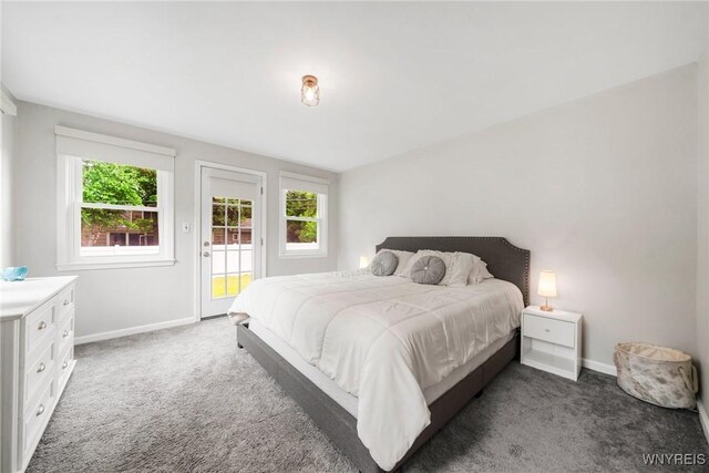 34 Wainwright Rd, Cheektowaga, NY 14215 - carpeted bedroom featuring access to outside and baseboards