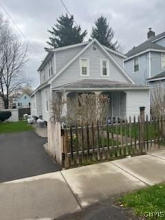 232 Hall Ave, Syracuse, NY 13205 - view of front of house featuring a fenced front yard