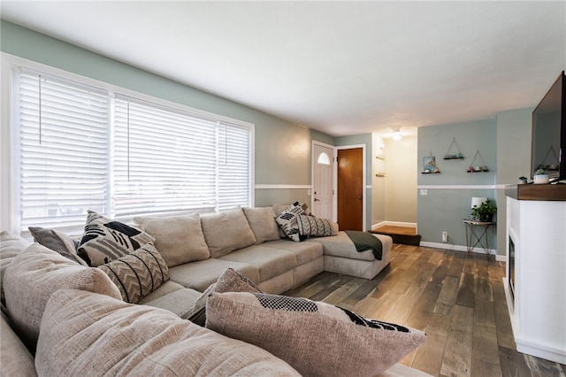 387 Brandon Rd, Irondequoit, NY 14622 - living room with healthy amount of natural light and wood-type flooring