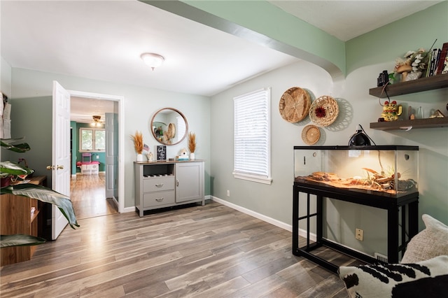 387 Brandon Rd, Irondequoit, NY 14622 - hallway featuring wood finished floors and baseboards