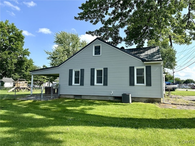 504 Allen Rd, Clay, NY 13212 - back of property with a playground