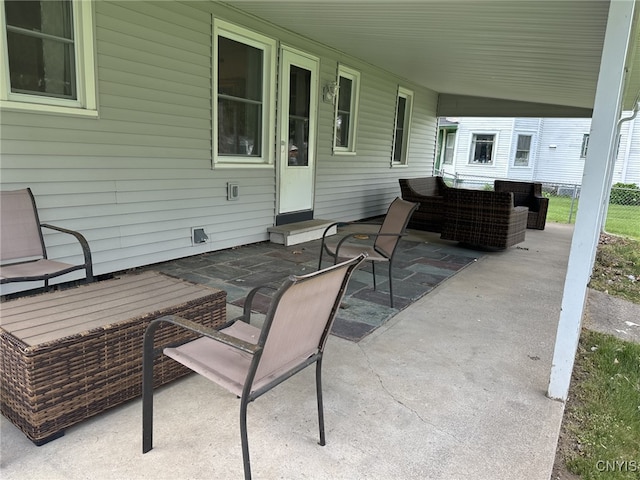 504 Allen Rd, Clay, NY 13212 - view of patio featuring outdoor lounge area