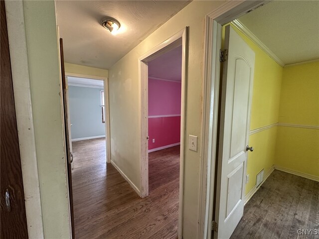 504 Allen Rd, Clay, NY 13212 - hall with wood finished floors and ornamental molding