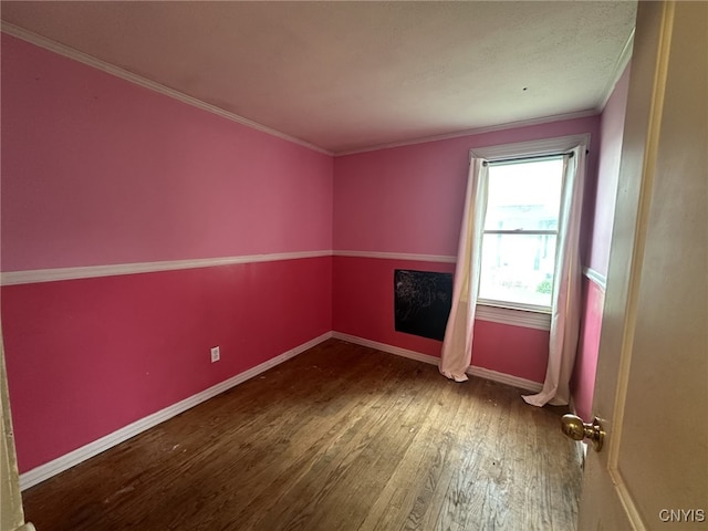 504 Allen Rd, Clay, NY 13212 - empty room with hardwood / wood-style floors and crown molding